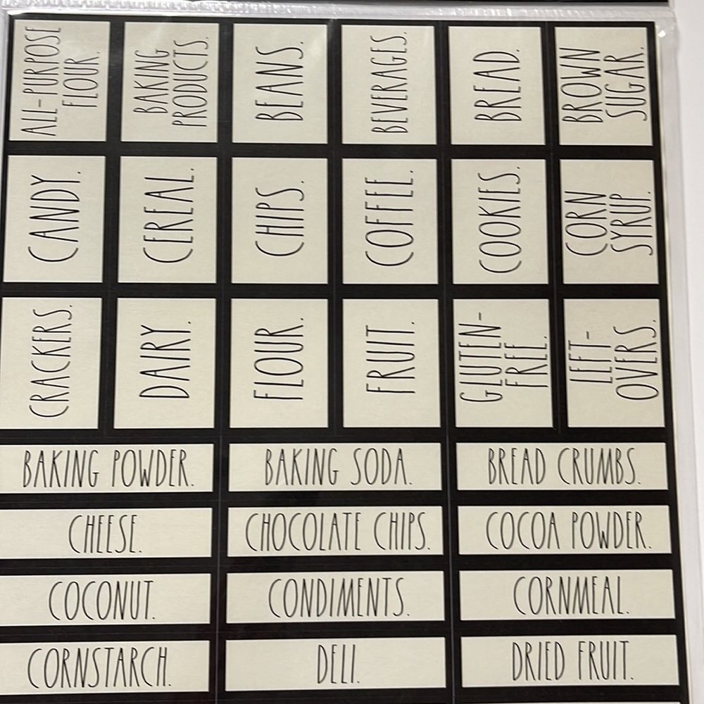 New Rae Dunn 180 Organizing Labels - Picture 3 of 5